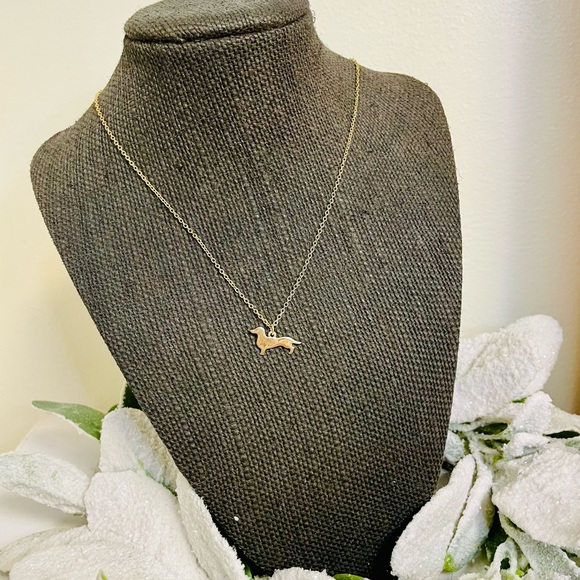 LC Lauren Conrad Jewelry - LC Lauren Conrad Gold Dachshund Dog Pendant Necklace